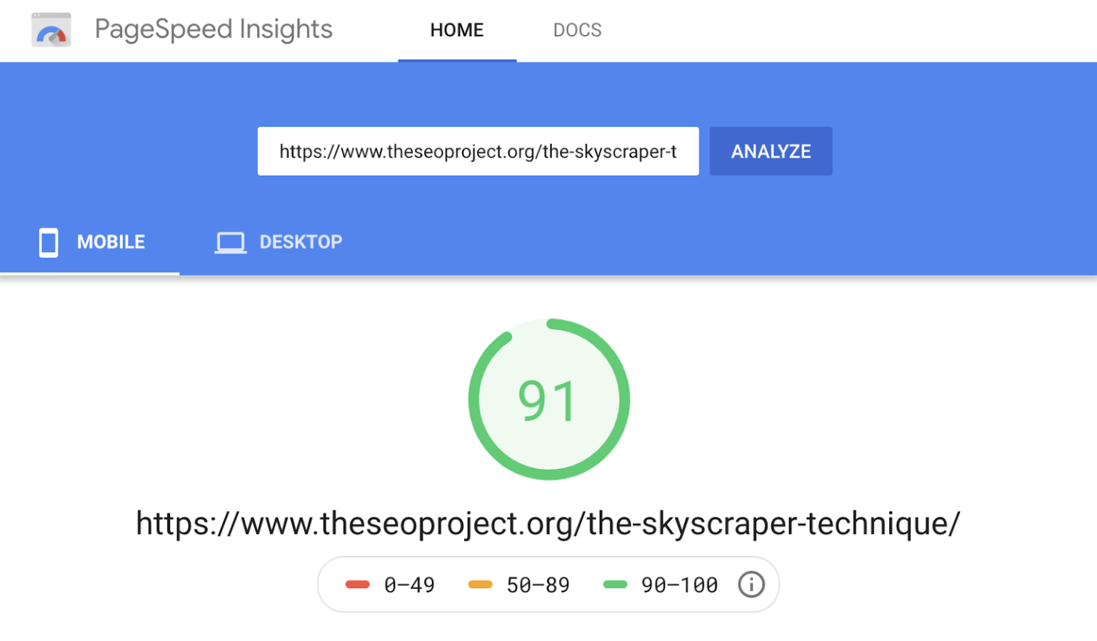 pagespeed-insights-fast
