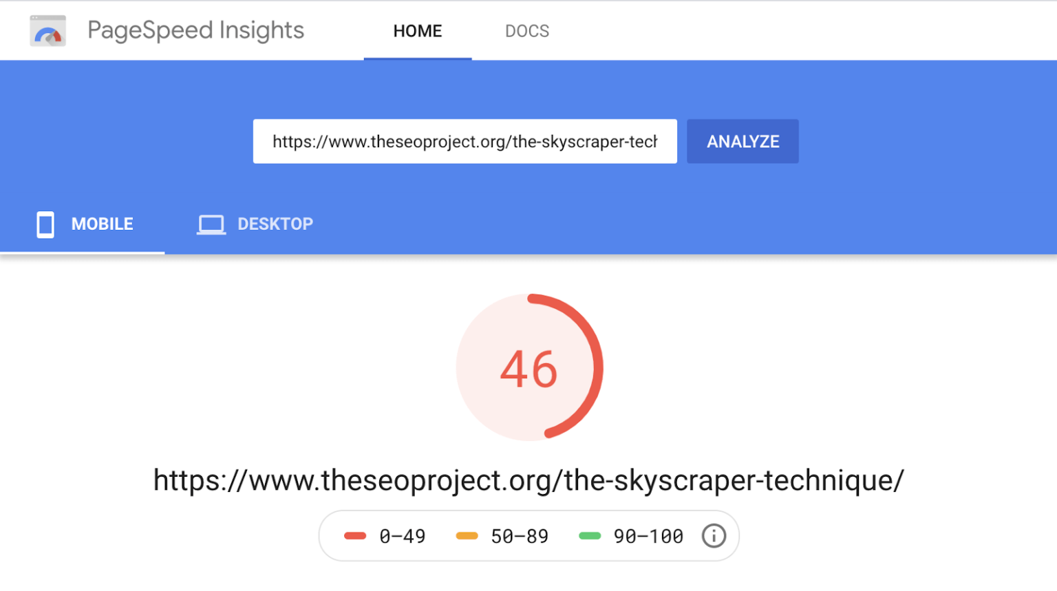 pagespeed-insights-slow