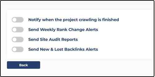 site audit setup - ranklogs